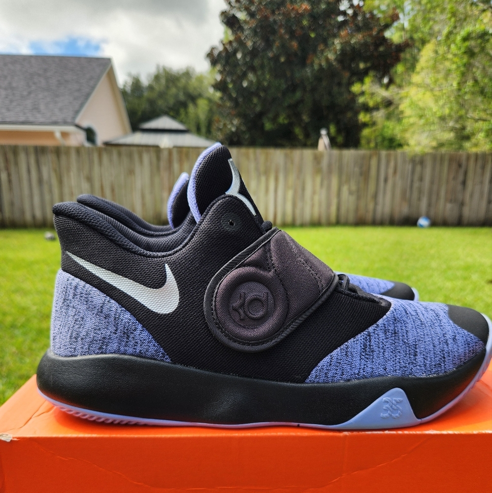 Sz 9 Nike KD Trey 5 VI EP 'Black Metallic Silver AA7070-004 - Picture 1 of 10